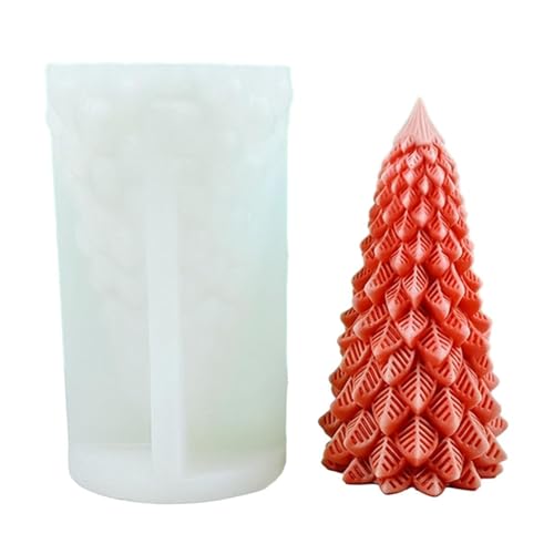 3D-Weihnachtsbaum-Kerzenform, Silikonform für Kerzenherstellung, handgefertigte Seife, Fondant, Kuchen, Epoxidharz, Basteln von Exingk
