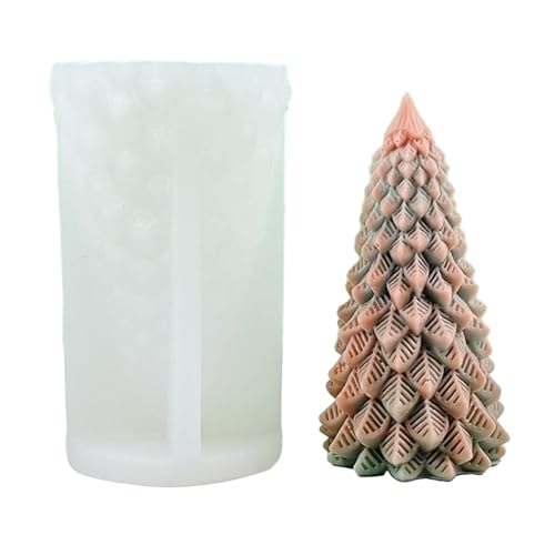3D-Weihnachtsbaum-Kerzenform, Silikonform für Kerzenherstellung, handgefertigte Seife, Fondant, Kuchen, Epoxidharz, Basteln von Exingk