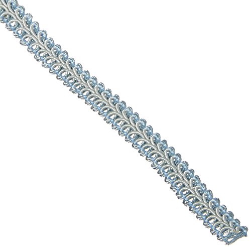 Expo International Trims by The Yard Alice Classic Woven Braid Trim Light Blue (20 Yard Cut) (IR1901LBL-20) von Expo International Inc.