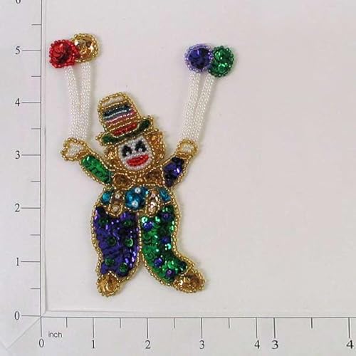 Expo International 14 x 8,9 cm Karneval Geburtstag Clown Patches/Applikationen, mehrfarbig von Expo International