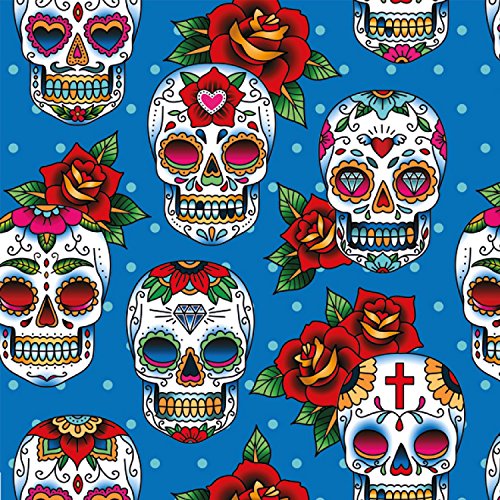 Geschenkpapier Totenkult/Totenkopf DAY OF THE DEAD - 3er Set von ExtraPapeterie