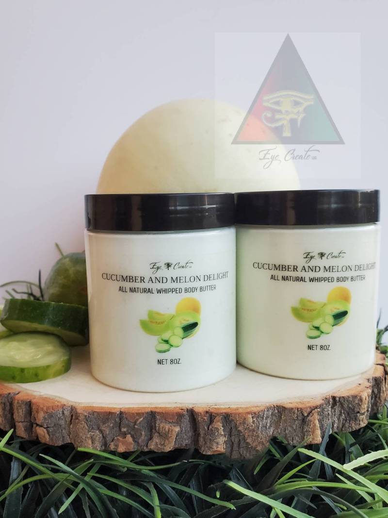 Gurke Und Melone Delight Ganz Natürliche Körperbutter Selbstgemachte Vegane Grausamkeitsfreie Körpercreme Melon von EyeCreateLLC