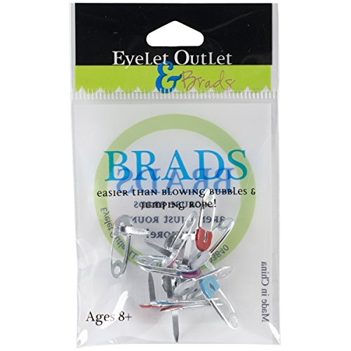 Eyelet Outlet Shape Brads, Sicherheitsnadeln, 12 Stück von Eyelet Outlet