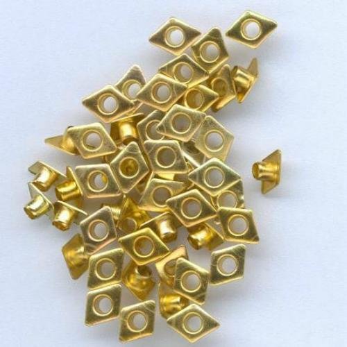 Eyelets 50 5mm Raute in versch. Farben nach Wahl (Gold) von Eyelets