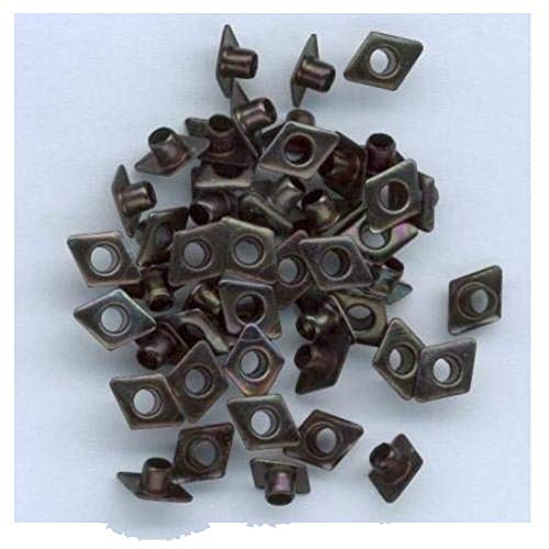 Eyelets 50 5mm Raute in versch. Farben nach Wahl (Schwarz) von Eyelets