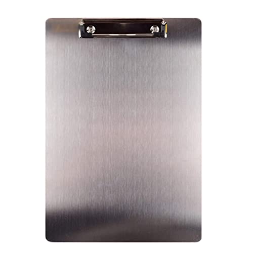 Eysaure Metall Zwischenablage Ordner A4 Rostfreier Stahl Clip Board Rechnung Lagerung Ordner Schreiben Datei Board Menü Schiene für Unternehmen von Eysaure