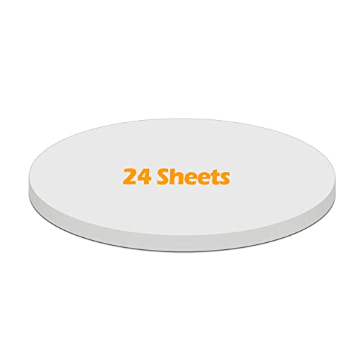 Ezyaid CardStock Papierkreise, Weiß, 15,2 cm, 24 Blatt von Ezyaid