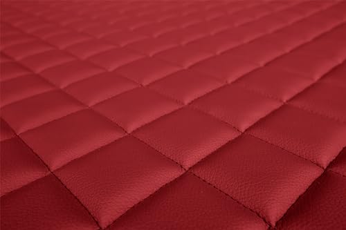 F-CORE Möbelstoffe (pvc) materialien Gesteppt ECO-Leder 4mm ROT von F-CORE