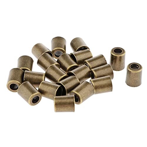 F Fityle 20er Set Hochwertige Metall Kordelstopper, Antik Bronze von F Fityle