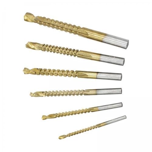 F Fityle 3x 6 Teiliges Bohrer Set Spiralbohrer Verlängert 3 Mm 4 Mm 5 Mm 6 Mm 6,5 Mm 8 Mm Spiralbohrer Set mit Sechskantschaft Sägebohrer Set für Kupfertischle von F Fityle