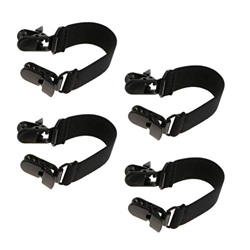 F Fityle 4 Teilige Stiefelclips Elastischer mit Beinriemen Und Extra Stabilen Clips von F Fityle