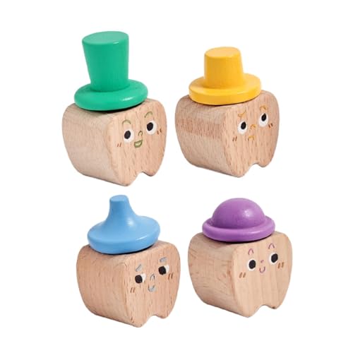 F Fityle 4pcs Tooth Fairy Box Baby Save Hülle, Kindermilch Zahnhalter, Holz, Zahnspeicherbox Baby Zahn Keeping Box für Kinder Kinder von F Fityle