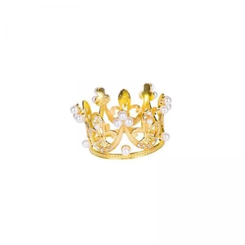 F Fityle 5x Haarband Tiaras Tiaras Kopfschmuck Kopfbedeckung Cupcake Süßes Geschenk Krone Kuchen Topper Prinzessin Krone für Hochzeit Cosplay Festival von F Fityle