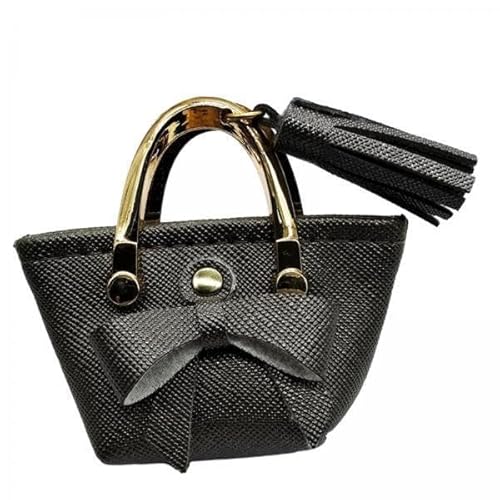 F Fityle 6X Handtasche für Puppen Im Maßstab 1:6, Puppenkleid, Miniaturszene, Dekoration, Miniatur Einkaufstasche mit Fliege für 12 Zoll Puppen, BJD Kleidung von F Fityle