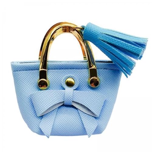 F Fityle 6X Handtasche für Puppen Im Maßstab 1:6, Puppenkleid, Miniaturszene, Dekoration, Miniatur Einkaufstasche mit Fliege für 12 Zoll Puppen, BJD Kleidung von F Fityle