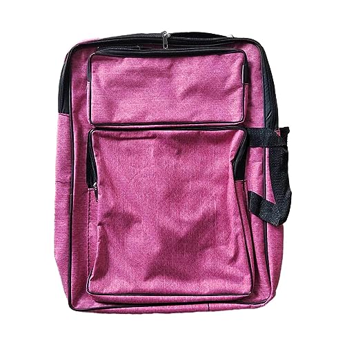 F Fityle A3 Kunst-Portfolio-Hülle, Künstler-Rucksack, Kunstwerk, tragbare Kunsttasche für Zubehör, Skizzentasche für Mischtablett, Bildschirm, Malerei, Pinsel, ROSA von F Fityle