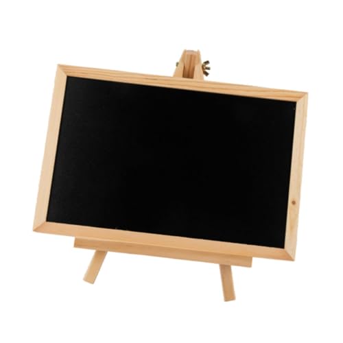 F Fityle Kreidetafel Schild Aus Holz mit Staffelei Ständer, Multifunktionale 26,9 X 16,6 Cm Große Tafel, Schnelle Einrichtung für Kabine, Anhänger, Tisch Menüt, Schwarz von F Fityle