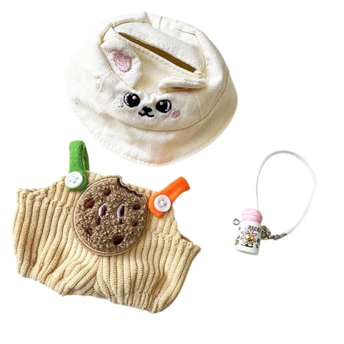 F Fityle Puppen Hosen Kleidung, niedlicher Puppen Anzug, Flaschen Puppen zubehör, Kleidung Puppen Kleidung, Puppen-Outifits für Mädchen Puppen, Keksflaschen-Set von F Fityle