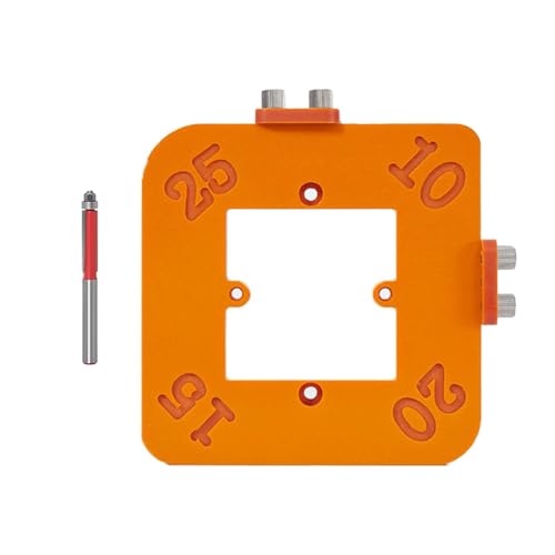 F Fityle Schablone für abgerundete Ecken und, Holzbearbeitungswerkzeug, Kantenbeschneidewerkzeug, Schablone zum Kreisschneiden, 4 Größen, tragbar, R10 bis 25 von F Fityle