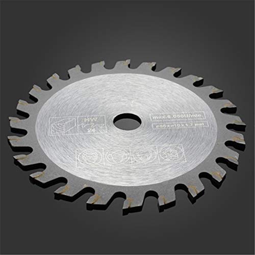 F-Mingnian-TOOL, 1 Stück, 85 mm, 24 Zähne, Loch von 10 mm, Kreissägeblatt TCT, Schneidscheibe für Holz, rotierende Schneidwerkzeuge (Größe: 85 x 10 x 1,7 mm, 1 Stück) von F-MINGNIAN-TOOL,