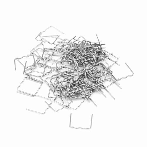 100 pcs 0,8 mm Auto Stoßfänger Reparaturschweißhüftel Vor geschnittene Kunststoffschweißer-Staples-Kit mit 3 verfügbaren Arten (S-Typ 0,8 mm 100pcs) von F&Y