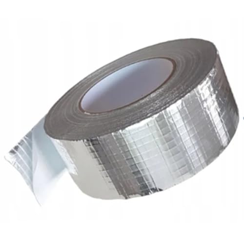 F.H. ANA Aluminium Klebeband netzverstärkt 50/75 / 100 mm x 50 m Isolierband Tape selbstklebend von Lüftungs- und Klimaanlagen (50mm x 50m) von F.H. ANA