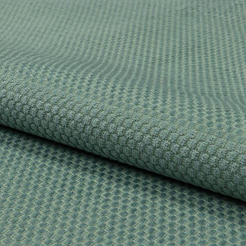 Fabreco LUMA Polsterstoff Meterware 142 cm breit, 100% Polyester, Gewicht 230 g/m2, feine Noppen-Struktur, Dekostoff für Vorhänge, Sofakissen, Polsterbezüge und Sitzkissen – Minttürkis 08 von Fabreco