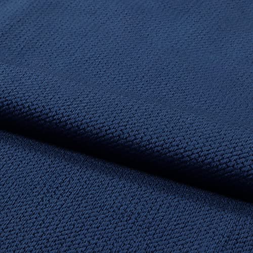 Fabreco VELVET 0,5lfm Polster- und Deko-Stoff 160 cm breit, 100% Polyester, Gewicht 350 g/lfm, Samtstoff für Vorhänge, Maskottchen, Sofakissen, Polsterbezüge und Krabbeldecken - Marine 46 von Fabreco