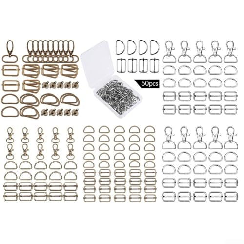 2545 robuste Metall-Karabinerhaken, unverzichtbares Zubehör für Taschenherstellung und Bastelprojekte (RDGC001) von FACAIIO