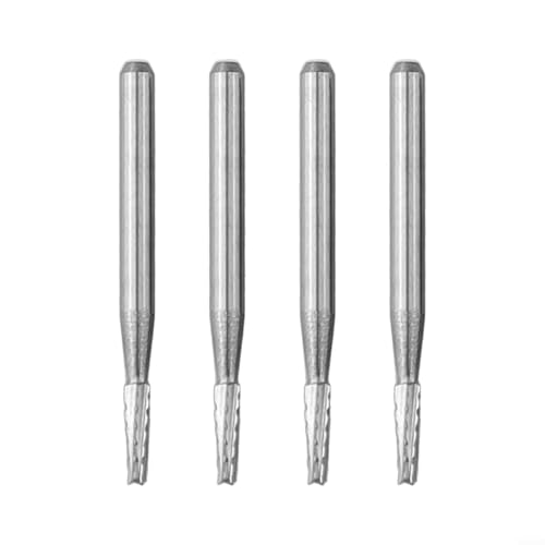 FACAIIO Set mit 4 Hartmetallbohrern, 1 mm, Auto-Windschutzscheiben-Reparaturwerkzeug, Glas, konisch, Hartmetall-Bohrer-Set für Autoreparatur von FACAIIO