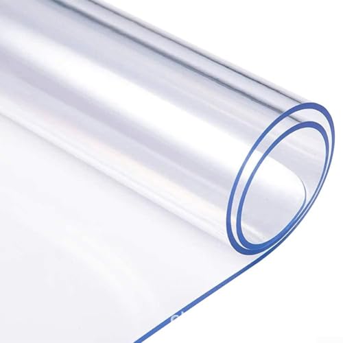 Transparente PVC-Tischmatte, weiche Stoff-Tischdecke zum Schutz, 1 mm Dicke (53 x 62 cm) von FACAIIO