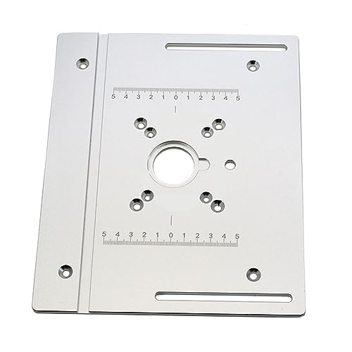 Router Table Insert Plate Aluminum Router Insert Plate Woodworking Router Table Mounting Plate for Wood Trimmer Router von FACULX