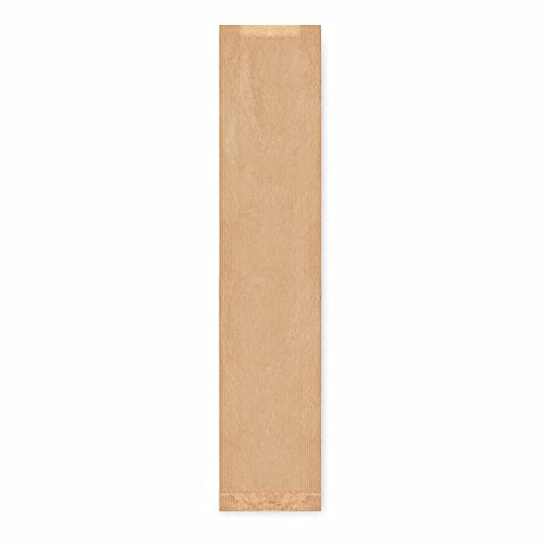 1000 Stk. Papierfaltenbeutel Papiertüten braun für Baguettes 12 + 5 x 59 cm von FALAMBI