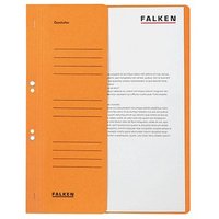 FALKEN Ösenhefter Karton orange DIN A4, halber Deckel, 50 St. von FALKEN