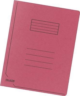 Falken 80001357 Einschlagmappe, Manilakarton für A4, 350g/qm, rot von FALKEN