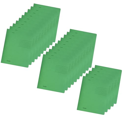 FALKEN Original Falken 25er Pack Schnellhefter Intensivfarben. Made in Germany. Aus Recycling-Karton für DIN A4 kaufmännische und Behördenheftung dunkelgrün Hefter ideal für Büro und Schule von FALKEN