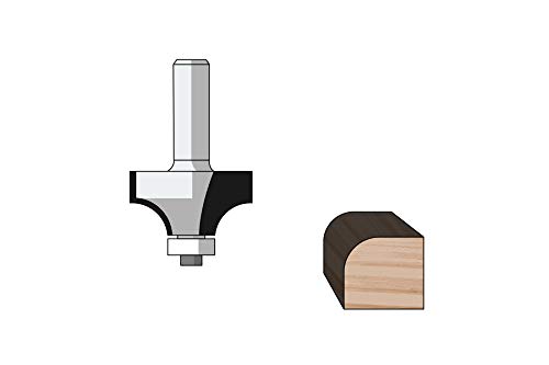 FAMAG Abrundfräser HM 16,7x9,5x49mm, Radius 2mm, Schaft 8mm - 3109.816 von FAMAG