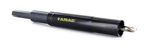 FAMAG Bi-Metall Lochsäge für Rollladengurtdurchführungen 22mm inkl. Vorbohrer - 2174.022 von FAMAG