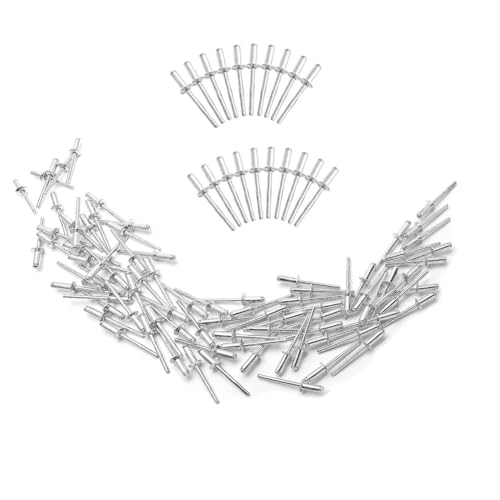 FANGHUOCL Niet-Aluminium-Kernziehender großer Flanschniet für die Neue Energiebauindustrie, 100 Stück,2.4mm*6mm FANGHUOCL Niet-Aluminium-Kernziehender großer Flanschniet für die Neue Energiebauindustrie, 100 Stück,2.4mm*6mm von FANGHUOCL