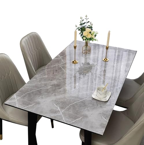 FANIVIN Haushalt Küche PVC Tischdecke Tischmatte Schreibtisch Tischfolie Tischschutz Matte Wasserdicht Grau Marmor 90 * 150CM FANIVIN Haushalt Küche PVC Tischdecke Tischmatte Schreibtisch Tischfolie Tischschutz Matte Wasserdicht Grau Marmor 90 * 150CM von FANIVIN