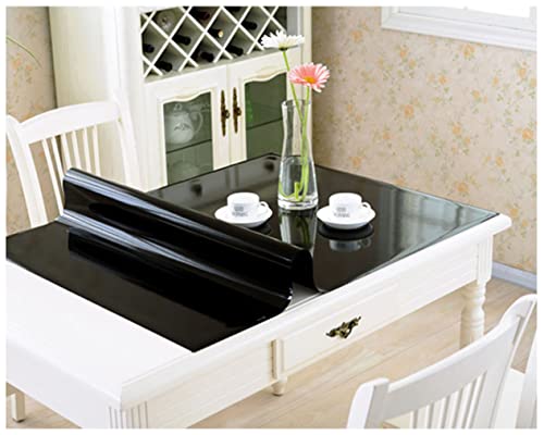 FANIVIN Haushalt Küche PVC Tischdecke Tischmatte Schreibtisch Tischfolie Tischschutz Matte Wasserdicht Schwarz 90 * 150CM FANIVIN Haushalt Küche PVC Tischdecke Tischmatte Schreibtisch Tischfolie Tischschutz Matte Wasserdicht Schwarz 90 * 150CM von FANIVIN
