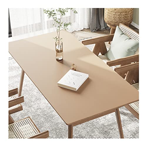 FANIVIN PU Tischdecke Tischmatte Tischfolie Schreibtisch Tischschutz Matte Haushalt Küche Bürobedarf Einseitig Wasserdicht Multifunctional Aprikosenfarbe 40 * 100cm von FANIVIN