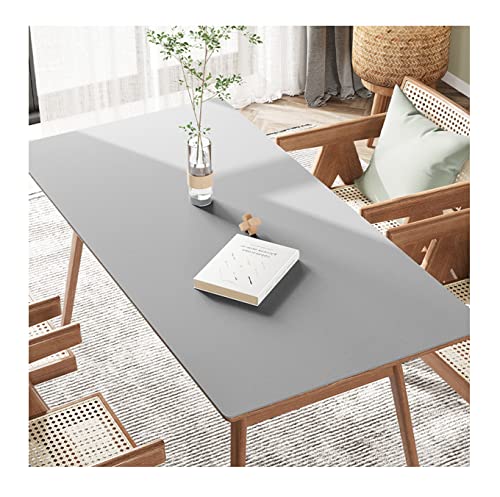 FANIVIN PU Tischdecke Tischmatte Tischfolie Schreibtisch Tischschutz Matte Haushalt Küche Bürobedarf Einseitig Wasserdicht Multifunctional Grau 40 * 100cm von FANIVIN