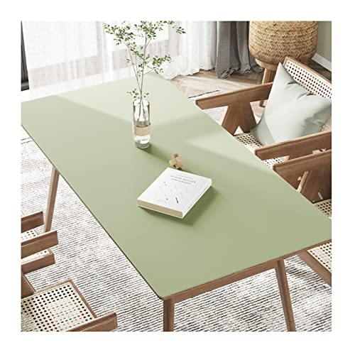 FANIVIN PU Tischdecke Tischmatte Tischfolie Schreibtisch Tischschutz Matte Haushalt Küche Bürobedarf Einseitig Wasserdicht Multifunctional Grün 85 * 140cm von FANIVIN