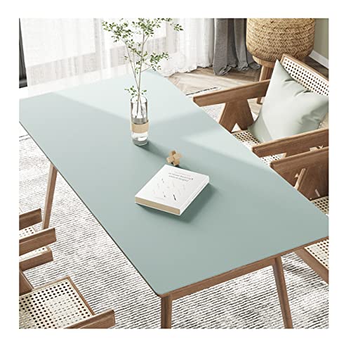 FANIVIN PU Tischdecke Tischmatte Tischfolie Schreibtisch Tischschutz Matte Haushalt Küche Bürobedarf Einseitig Wasserdicht Multifunctional Hell Blau 90 * 150cm von FANIVIN