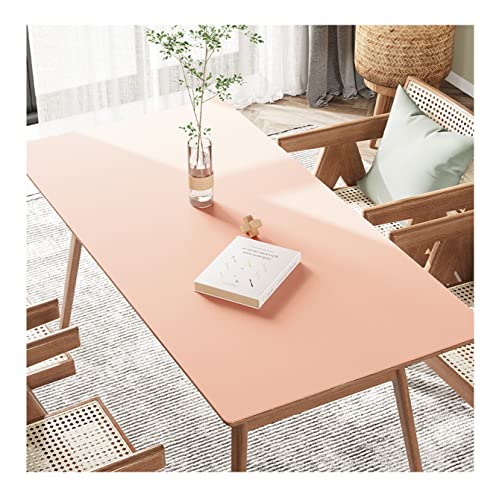 FANIVIN PU Tischdecke Tischmatte Tischfolie Schreibtisch Tischschutz Matte Haushalt Küche Bürobedarf Einseitig Wasserdicht Multifunctional Pink 90 * 130cm von FANIVIN