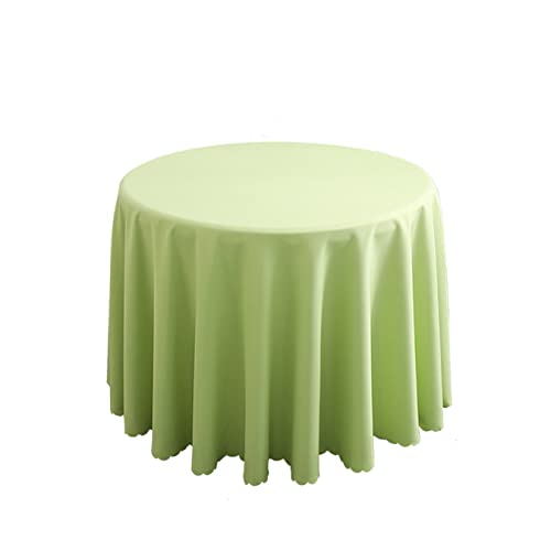 FANIVIN Polyester Tischdecke Tischtuch Tischwäsche Couchtisch Küchentischabdeckung Tafeltuch Rund Einfacher Stil Grün A Durchmesser 160CM von FANIVIN