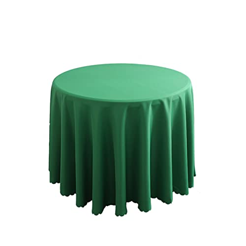 FANIVIN Polyester Tischdecke Tischtuch Tischwäsche Couchtisch Küchentischabdeckung Tafeltuch Rund Einfacher Stil Grün B Durchmesser 180CM von FANIVIN