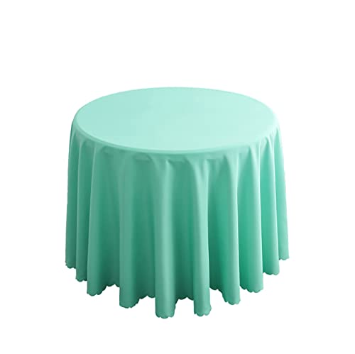 FANIVIN Polyester Tischdecke Tischtuch Tischwäsche Couchtisch Küchentischabdeckung Tafeltuch Rund Einfacher Stil Hell Blau A Durchmesser 200CM von FANIVIN