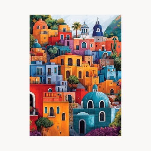 Malen Nach Zahlen Erwachsene, Malen Nach Zahlen Architektur, DIY Set Erwachsene mit Acrylfarben Set Leinwand Bilder Landschaft 60 x 80 cm Pinselset, Paint by Numbers, Geschenke für Frauen FYH-2286 Malen Nach Zahlen Erwachsene, Malen Nach Zahlen Architektur, DIY Set Erwachsene mit Acrylfarben Set Leinwand Bilder Landschaft 60 x 80 cm Pinselset, Paint by Numbers, Geschenke für Frauen FYH-2286 von FANLIGZU